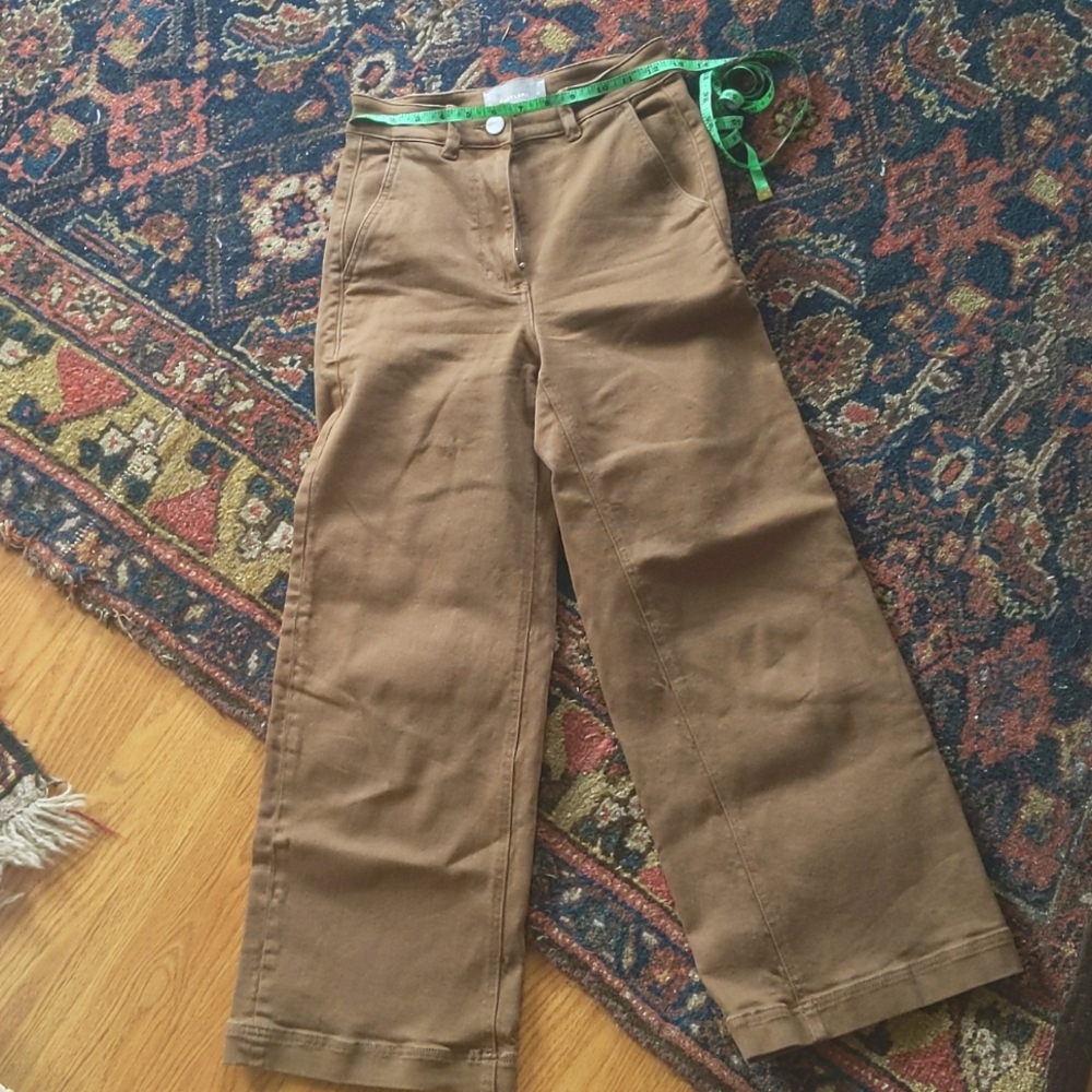 Everlane wide leg crop pants